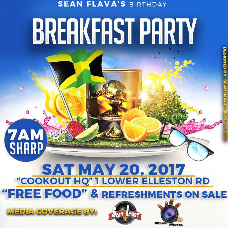 Sean Flava Breakfast Party May 20, 2017