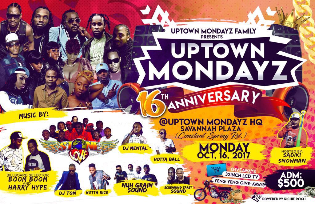 Uptown Mondays Anniversary October 16, 2017