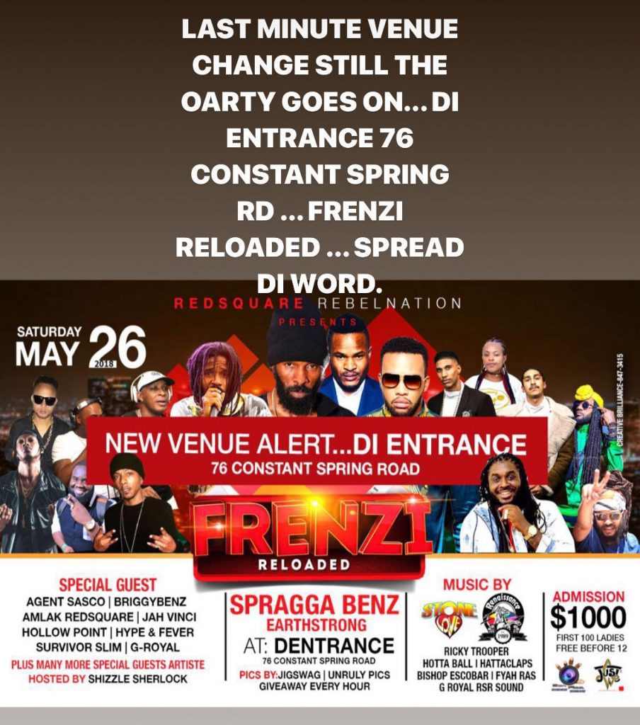 Frenzi Reloaded New Venue