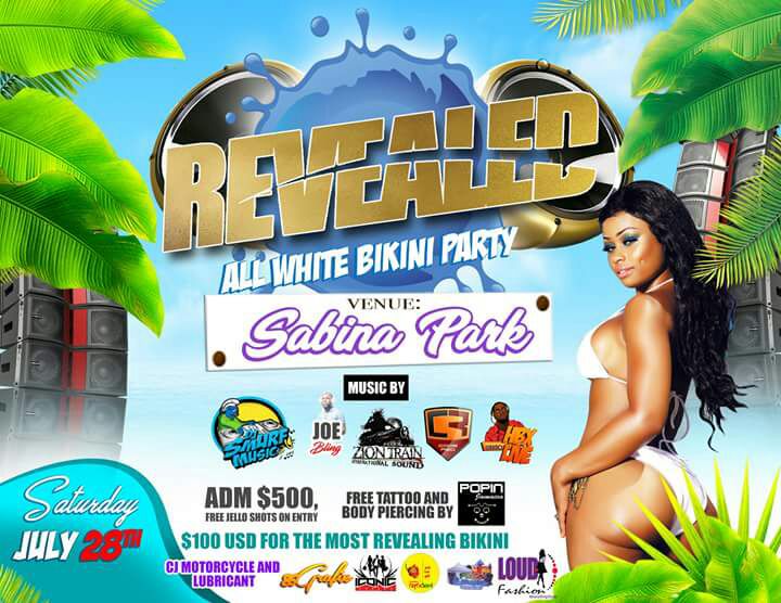 Revealed All White Bikini Party