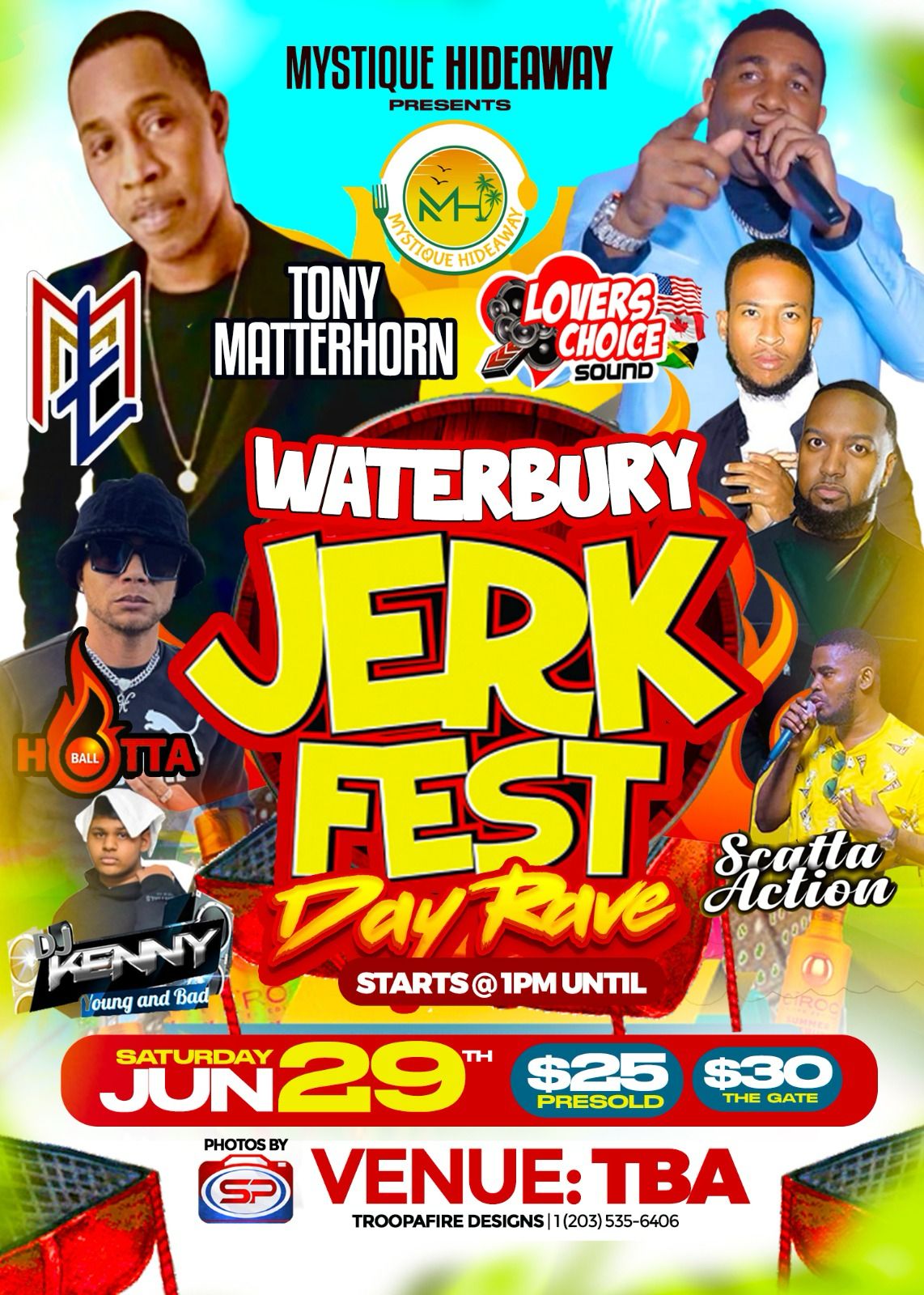 Waterbury Jerk Fest Day Rave June 29, 2024 - Hot It Up Movements